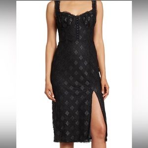 ASTR Hook-And-Eye Corset Lace Sleeveless Dress